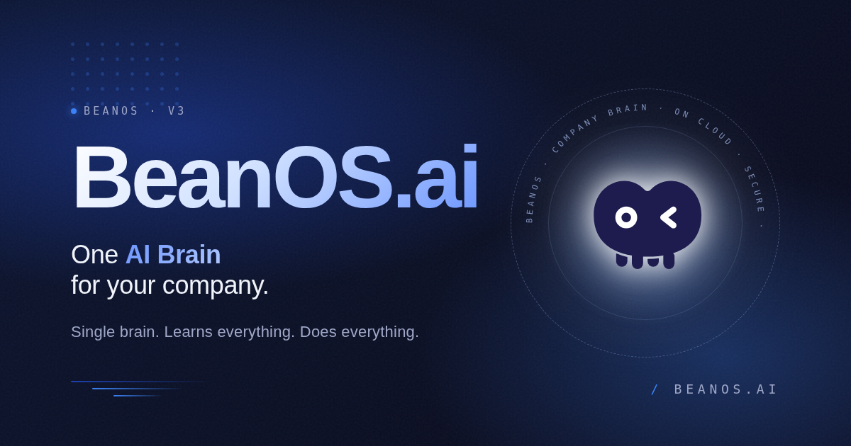 BeanOS.ai — AI-Native Consulting + Company Brain